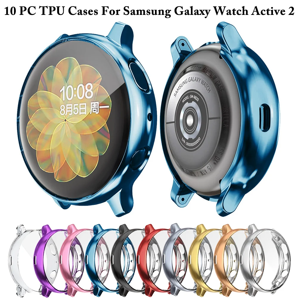 

10 PC Soft TPU Screen Protector Watch Cover for Samsung Galaxy Watch Active 2 40mm 44mm Case Slim Protective Bumper Accessories
