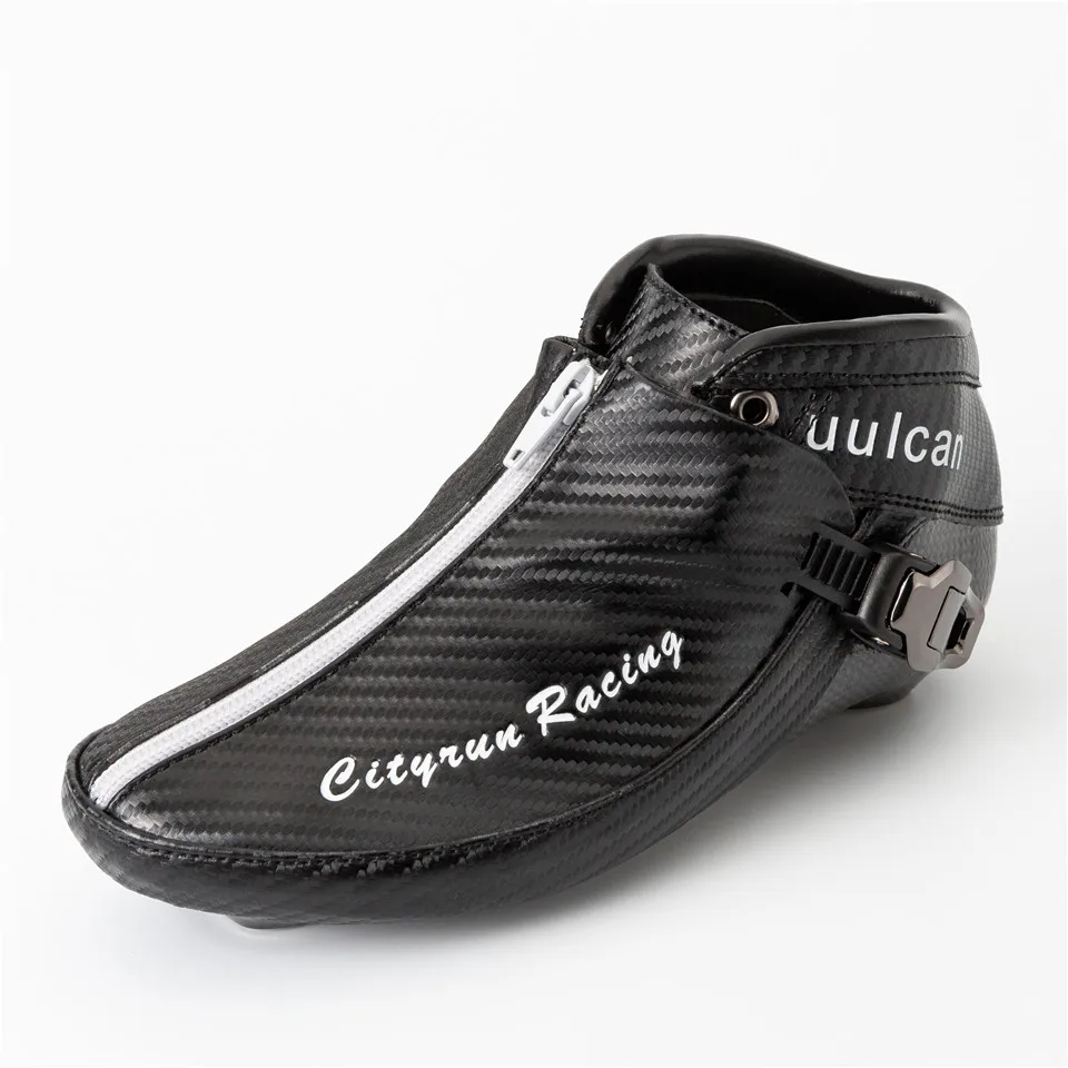 Cityrun скоростные роликовые коньки из углеродного волокна для профессионального соревнования, ботинки на молнии для гонок и катания на коньках