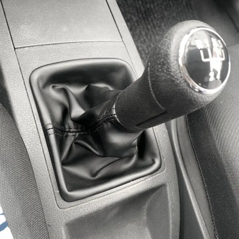5 Speed Car Gear Shift Knob Gaitor Boot Cover for VW Polo 9N 9N2 GTI 2002 2003 2004 2005 2006 2007 2008 2009 2010 Accessories
