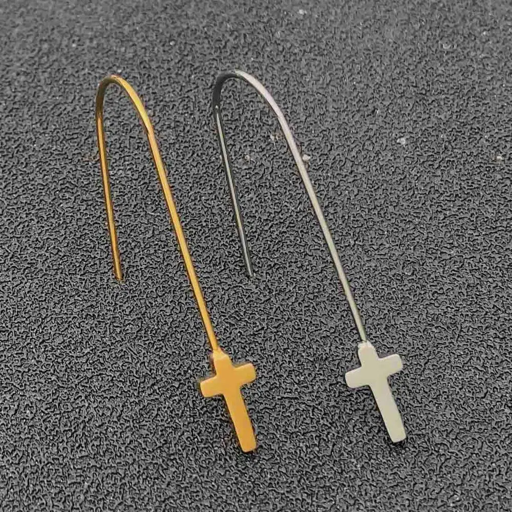 Алфавит серьги из нержавеющей стали шестигранная Геометрическая
