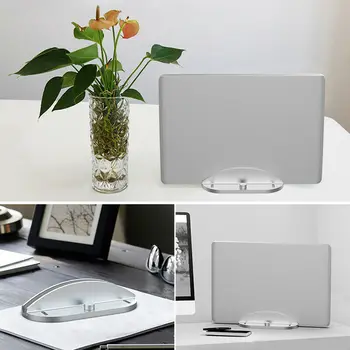 

Tablet Stands Desktop Aluminum Alloy Laptop Stand Holder Vertical Width Adjustable Desktop Tablet Book Notebook Dropshipping