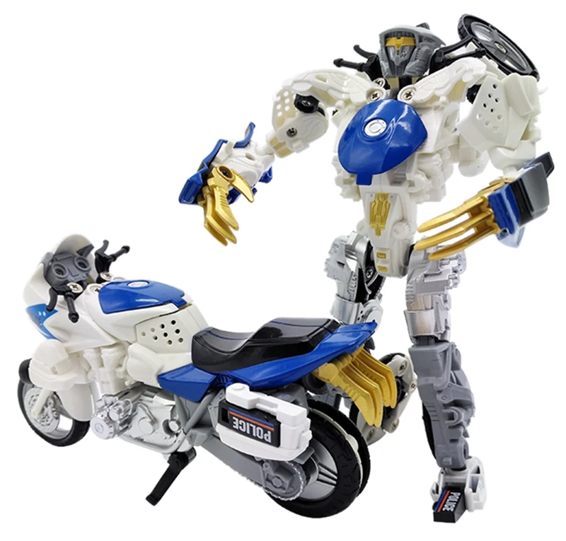 Transformer Auto Spielzeug Roboter Fahrzeug Polizei Robot Actionfigur Kinder 