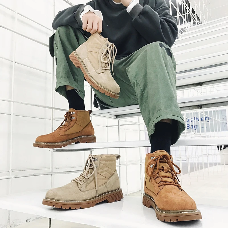 Men Ankle boots Men's plush warm Fashion Snow Boots Shoes Winter Sneakers lace up Men Shoes Winter Boots Black Blue Footwear a4
