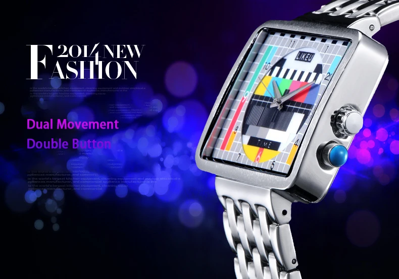 2021 new TV watch male and female luminous creative personality female watch student fashion electronic quartz watch