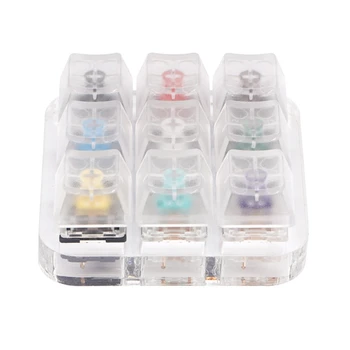 

9 Key Translucent Keycaps Testing Tool Gateron MX Switches Keyboard Tester