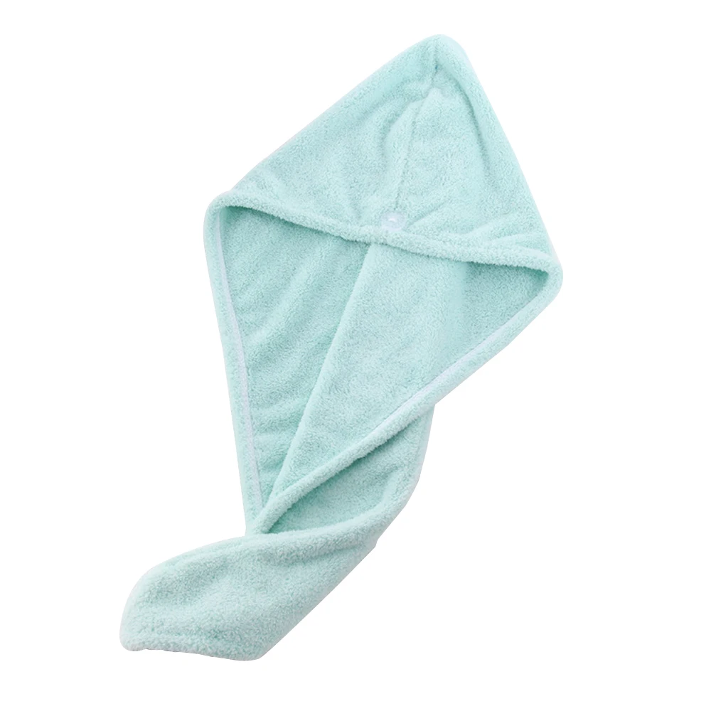 Mint color Банное полотенце для сухих волос шапка для душа сильная абсорбент быстросохнущая ультра-мягкая Дамская сухая защита волос банная шапка салонное полотенце - Цвет: Mint color