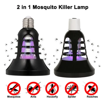 

E27 LED 2 in 1 Mosquito Killer Lamp UV Led Electric Insect & Fly Killer Bug mosquito Zapper Light for Indoor and Outdoor