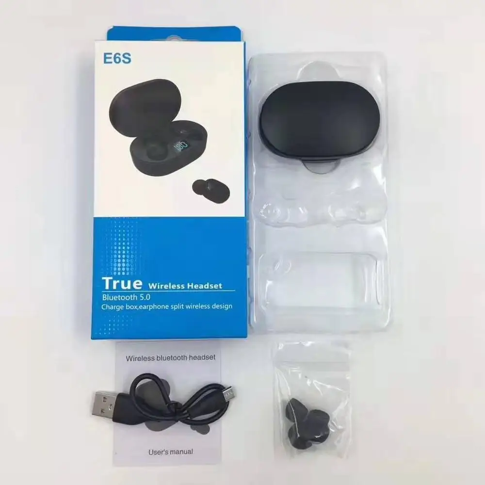 

New patternInternet celebrityE6S Intelligent Digital Bluetooth Headset Wireless Motion Mini Headset Stereo Input Earphone
