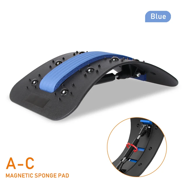 Magnetic Therapy Neck Back Massager Body Posture Corrector Pain Relief Cervical Pillow Fitness Stretcher Aesthetics Pressotherap New A-C Blue