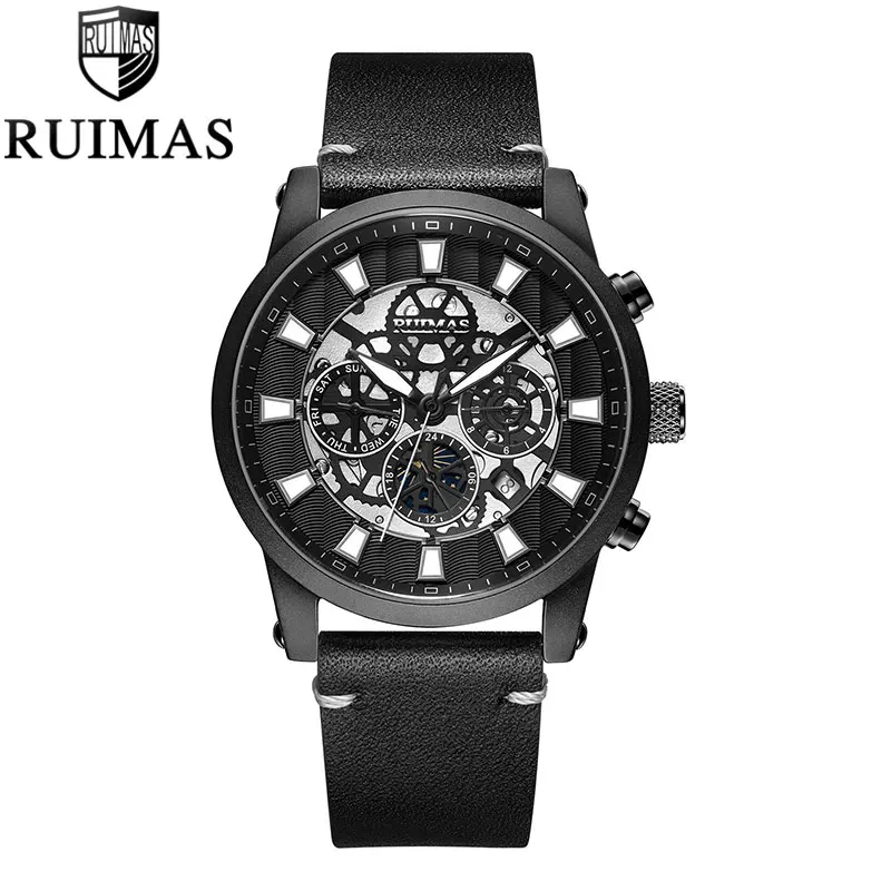 Мужские автоматические механические часы для ролевых свиданий модные роскошные брендовые водонепроницаемые часы мужские Reloj Hombre Relogio Masculino - Цвет: RL6768G-Black