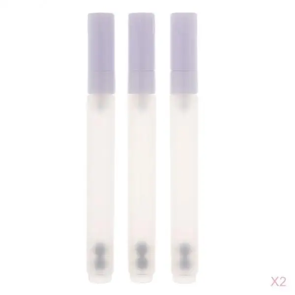 6Pcs 4.5mm Flat Tip Watercolor Oil Acrylic Paints Marker Pen Ink Refill Tube
