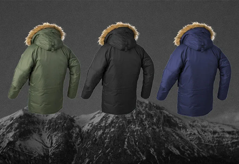 Men Winter Warm Bomber Jackets With Fur Collar Military Thermal Hooded Long Jackets Outwear For Male Parkas Multi Pockets (11)