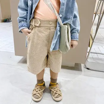 

2020 Korea style girls boys corduroy pants spring fashion kids pants 2-7t HM800