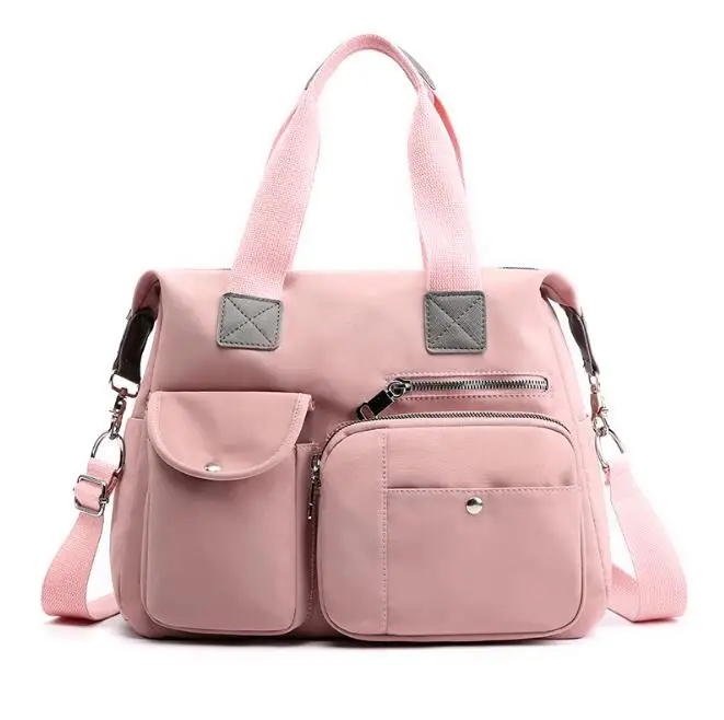 Нейлоновая сумка для беременных Детская сумка для подгузников сумки для подгузников многофункциональная большая модная дорожная Сумка водонепроницаемая BXY070 - Цвет: BXY070A
