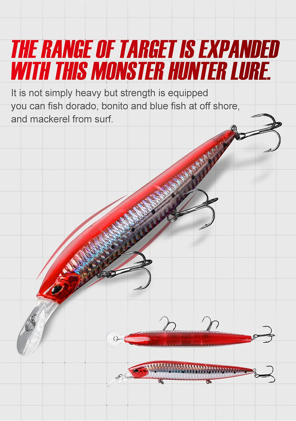 NOEBY Sinking Minnow Angeln Lockt 135mm 41g Lange Casting Wobbler Harten Köder Jerkbait Schwere Minnow für Meer Bass angelgerät – Detail 8