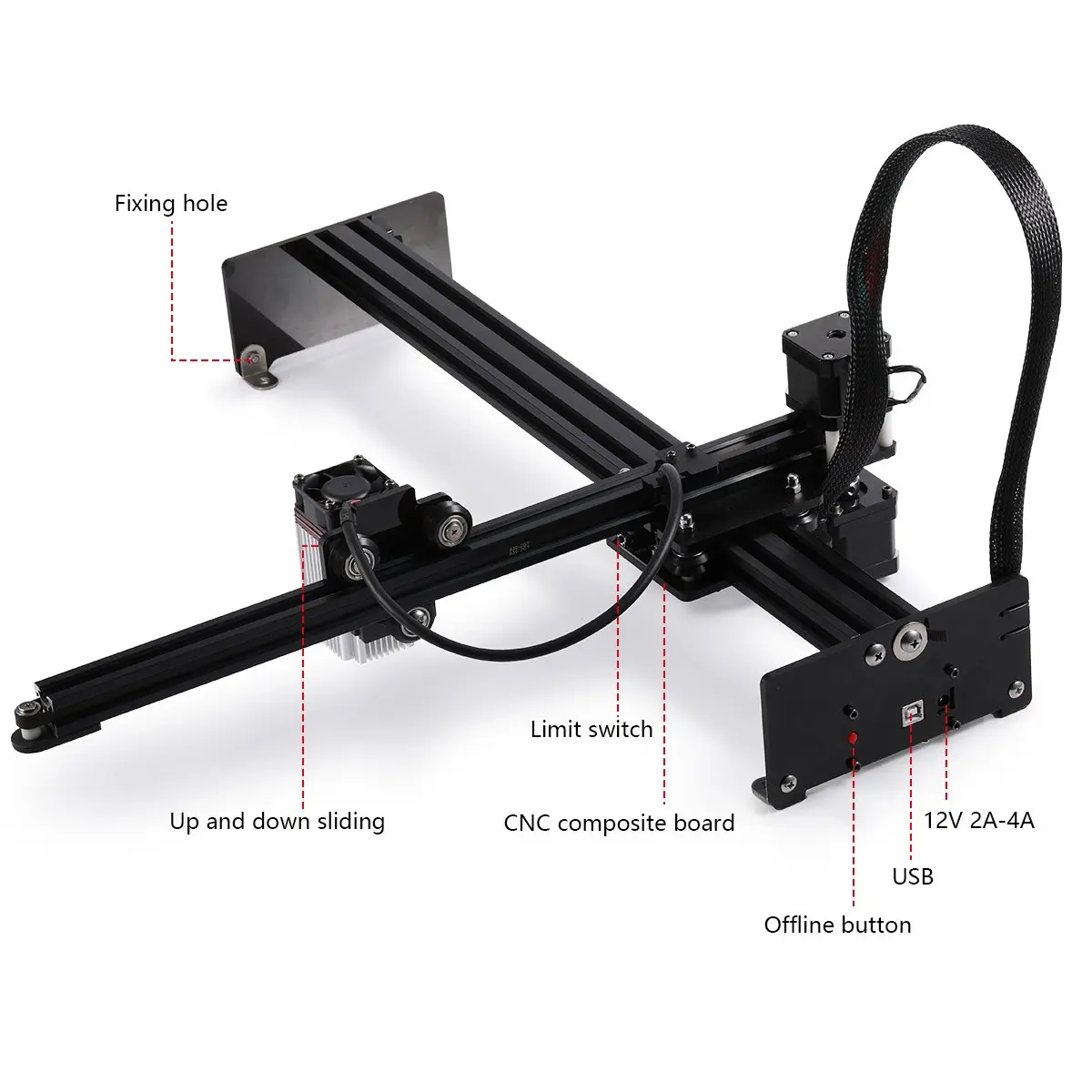 NEJE Master 3 Plus A40640 80W CNC Laser Engraver Cutter Printer Cutting Machine Router Lightburn Bluetooth Wood Metal Mark Tools