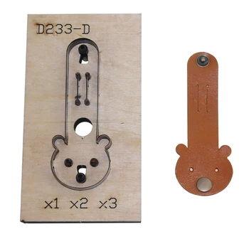 

DIY Winder Shaped Wooden Template Leather Cutting Die Mould Hand Punch Template Set for Leathercraft