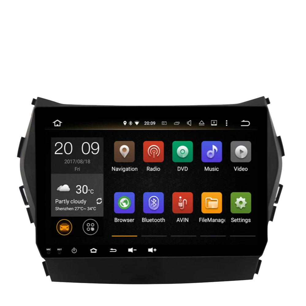 Автомобильная Мультимедийная система с GPS Android 10 0 для Hyundai Santa Fe Ix45 2013-2022