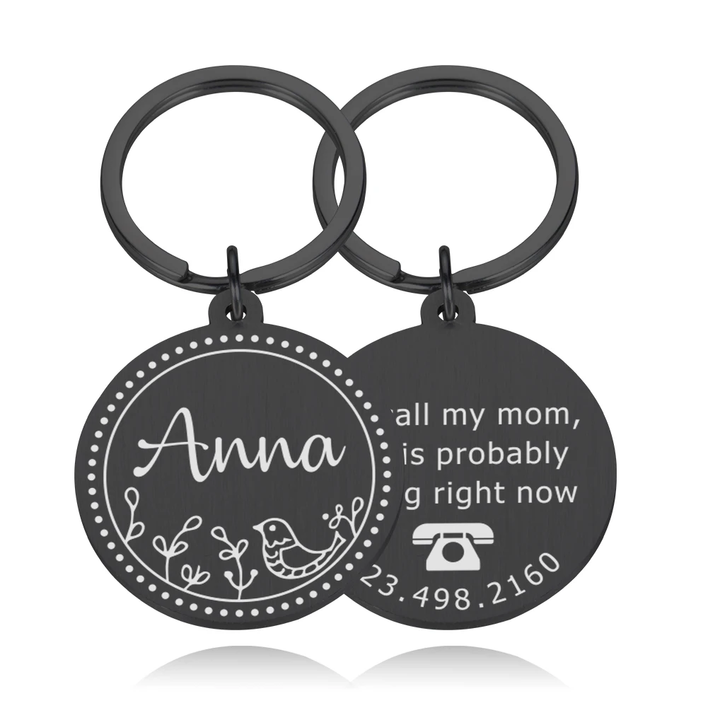 Customizable Dogs ID Tag Engraved Pet Dog Collar Accessories Personalized Cat Puppy Kitten ID Name Plate Tags Pendant Anti-lost 