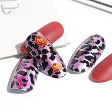 Трансграничной для завод прямой соединитель для ногтей Стикеры в европейском и американском стиле Популярные Цвет Leopord шаблон для ногтей Стикеры-звезды най