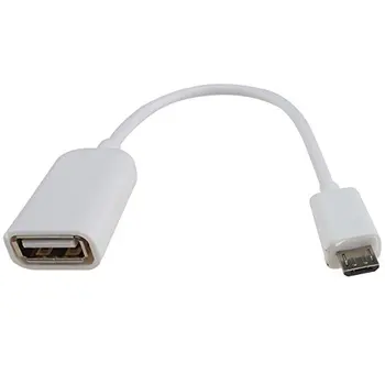 

USB data lines OTG MICRO USB data lines phone lines usb OTG adapter cable (White)