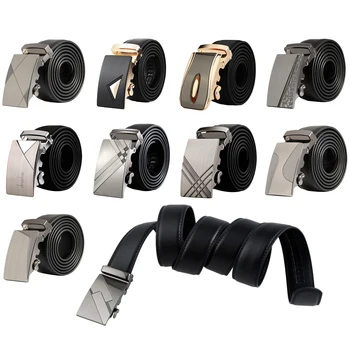 

Men Leather Automatic Buckle Luxury Business Belt