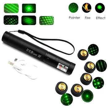 

Green Laser 303 Laser pointe Military 532nm Powerful 5mW Lazer Pointer pen Burning Match choose USB Charging or 18650 battery