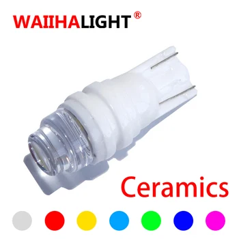 

1Pcs T10 W5W Ceramic LED Waterproof Wedge Licence Plate Lights WY5W 194 Turn Side Lamp Car Reading Dome Light Auto Parking Bulb