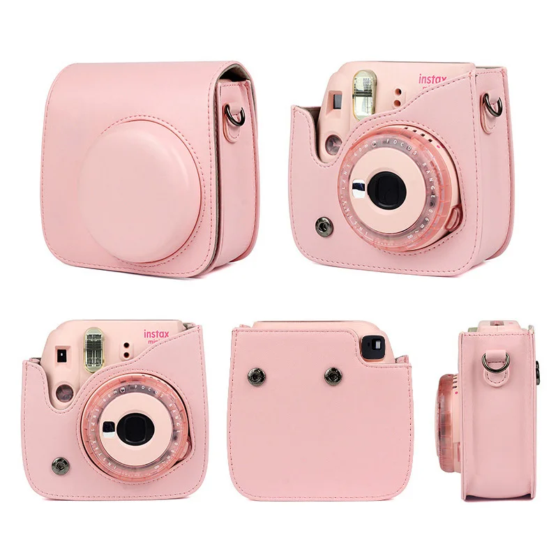 Чехол для камеры Fujifilm Instax Mini, чехол из искусственной кожи с плечевым ремнем для камеры Instax Mini 9 8 8+ чехол для камеры с мгновенной пленкой