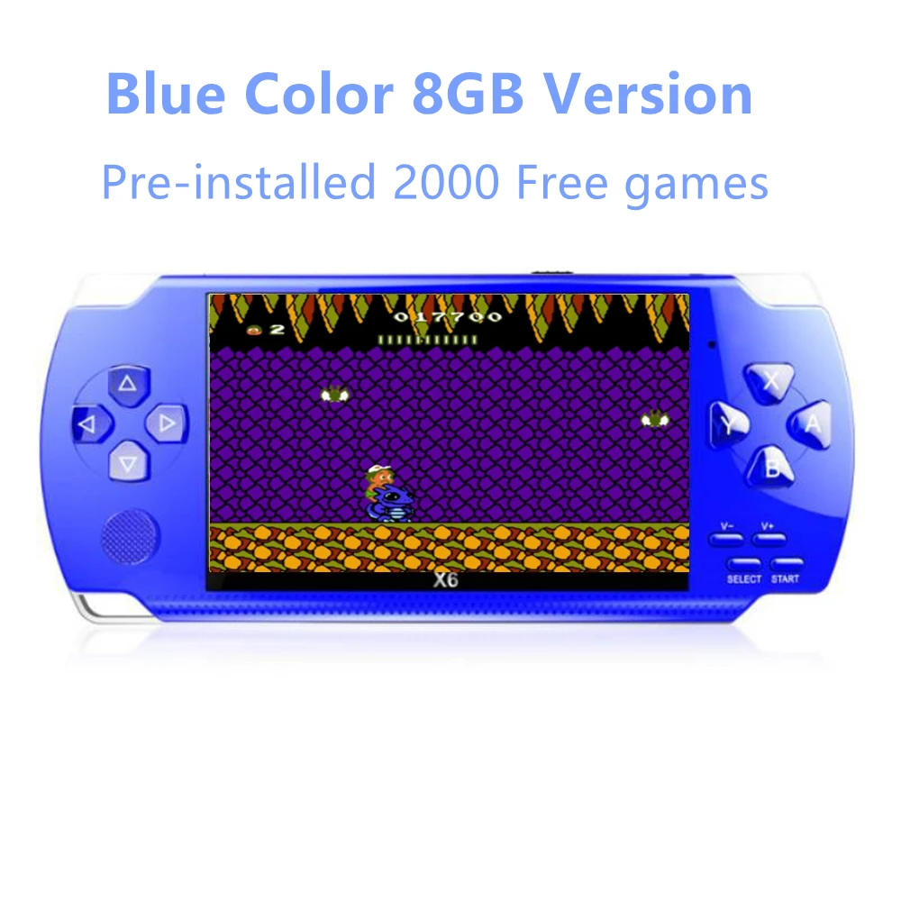 Free Ship handheld game console 8GB 40GB Memory portable video game built in thousands free games better than sega tetris nes 