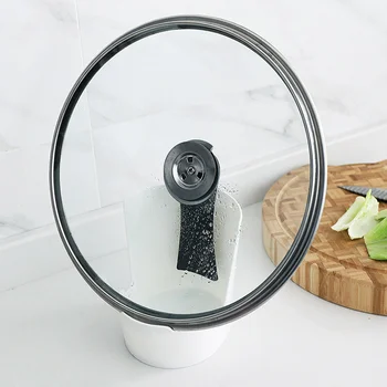 

3 Pcs Practical Pot Lid Storage Rack Pot Lids Holder (White)