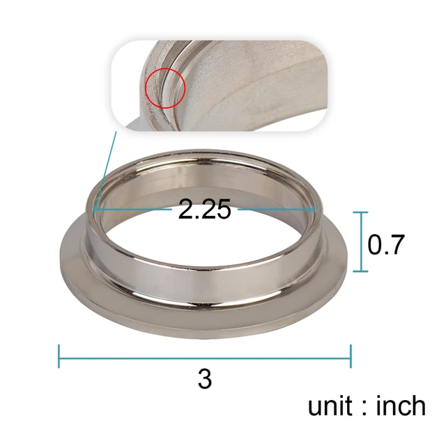 2.25" V-band Clamp Flanges Kit 2 1/4 In 304 Stainless Steel For - Foto 6