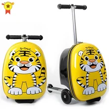 1" детский чехол для скутера на колесиках, чехол для ленивой тележки, чемодан для скейтборда, детский дорожный костюм, чехол на колесиках, детский Багаж