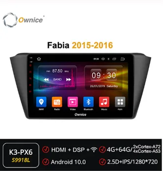 

Ownice 2din Octa Core Android 10.0 Car Radio Player forSkoda Fabia 2015 2016 4GB RAM 64GB ROM 4G LTE 360 Panorama DSP SPDIF