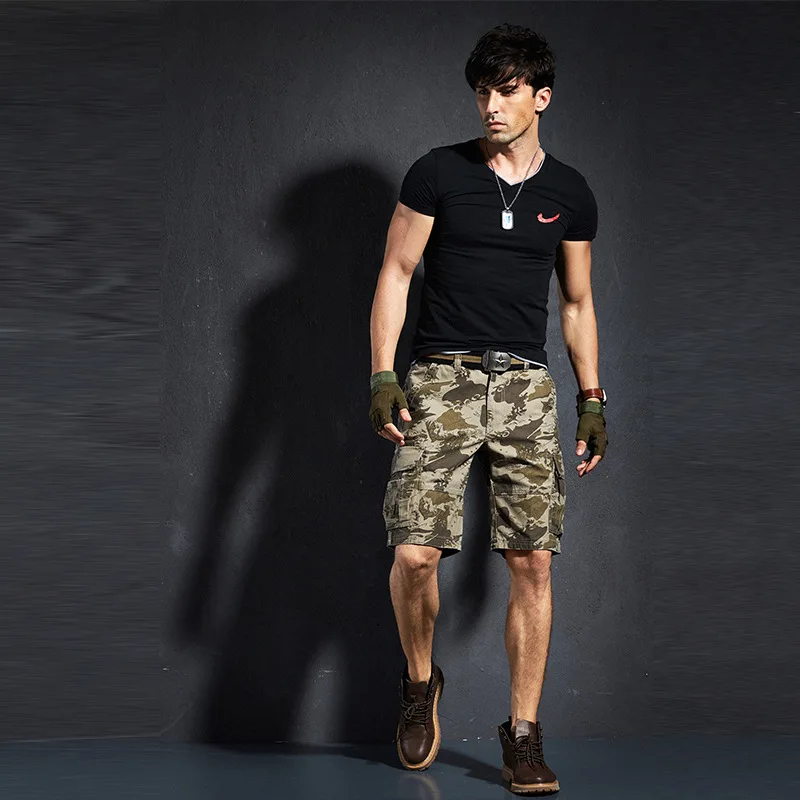 Шорты их чистого хлопка мужские камуфляжные подростковые брюки более пяти минут карманы культивировать нравственность Досуг оснастки