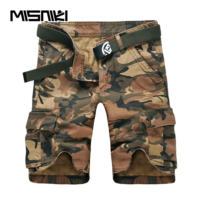 Модные милые летние новые мужские шорты Карго хлопковые повседневные военные камуфляжные тактические рабочие хлопковые мужские шорты