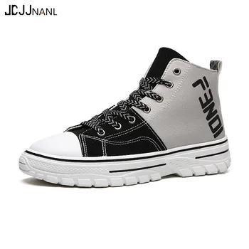 

2019 New Korean Version of The Trend of High-top Canvas Casual Shoes Breathable Students Wild Comfortable Men's Shoes