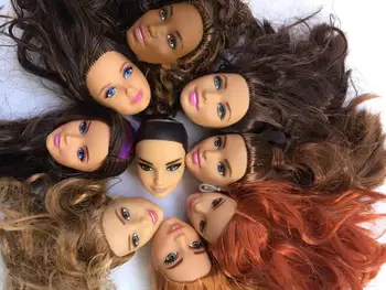 

Good Make Up Rare Limited Collection Doll Head Black Lady White Skin Princess Asia Face Doll Accessories Toy Head 1/6 Doll Part