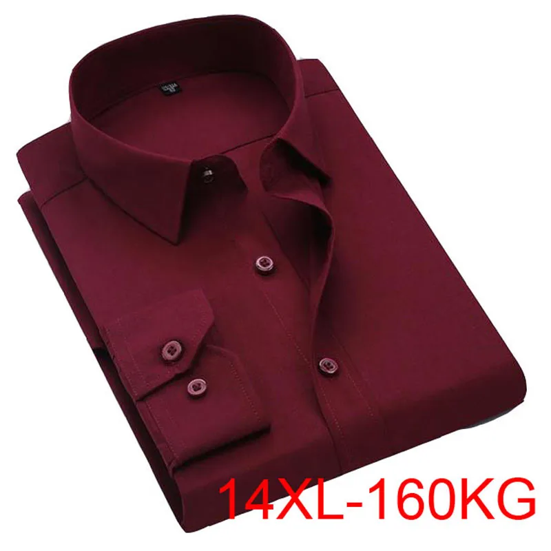 Мужская блузка с длинным рукавом 14xl 160 кг 13xl 12xl | одежда