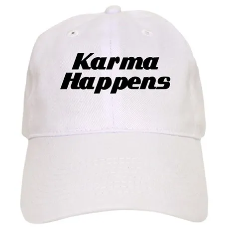 Кепка для бейсбола Karma gives, шапки с принтом, печать