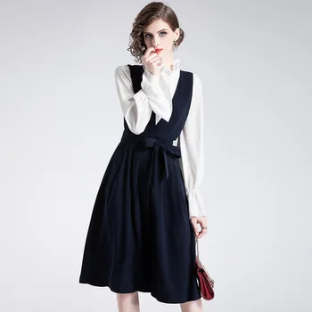 

T906078 Early Commute 2019 Early Women's Top + Skirt Two-piece Set