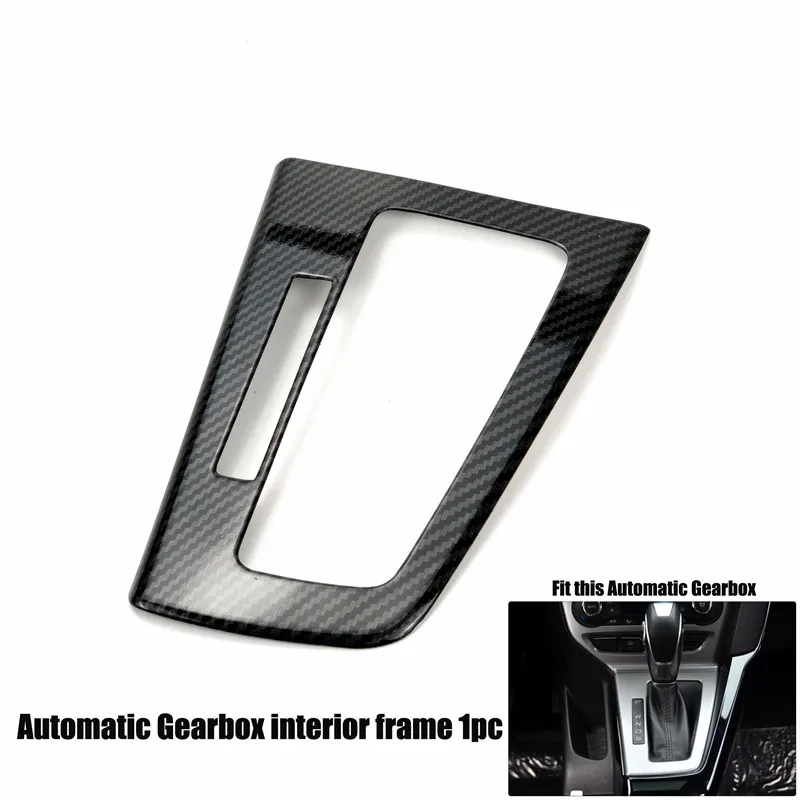Автомобильные аксессуары наклейка из углеродного волокна для салона кондиционера воздуха на выходе рулевого колеса для Ford Focus 3 2012 - Название цвета: Automatic Gear cover