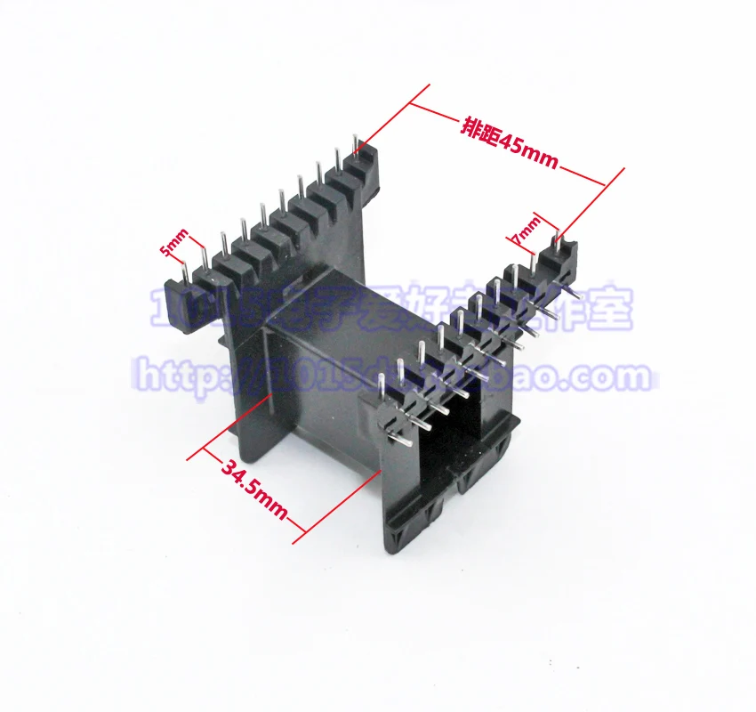 EE55 магнитный сердечник и скелет горизонтальный 10+ 10 полный набор ферритового сердечника ряд 45 мм Шаг 5 мм