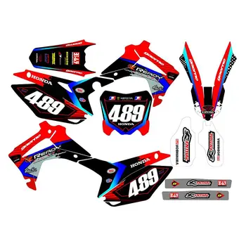 

New Full Graphics Decals Stickers Custom Number Name 3M Matte Stickers Waterproof For HONDA CRF450R 2013 2014 2015 2016