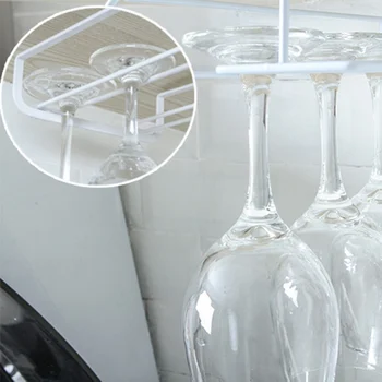 

Door Back Type Goblet Holder Nail-free Wine Glass Storage Rack High Foot Hanging Cup Holder Wine