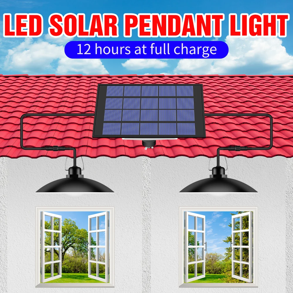 

Solar Light Emergency Lamp Hanging Bulb LED Solar Outdoor Garden Waterproof 5V Pendant Lights LED Camping Portable Bulb 15W 20W
