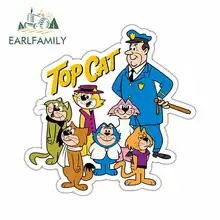 EARLFAMILY 13cm x 13cm for Top Cat Cartoon Kids Anime Car Stickers Refrigerator Air Conditioner Vinyl JDM RV VAN DIY Fine Decal EARLFAMILY 13cm x 13cm for Top Cat Cartoon Kids Anime Car Stickers Refrigerator Air Conditioner Vinyl JDM RV VAN DIY Fine Decal