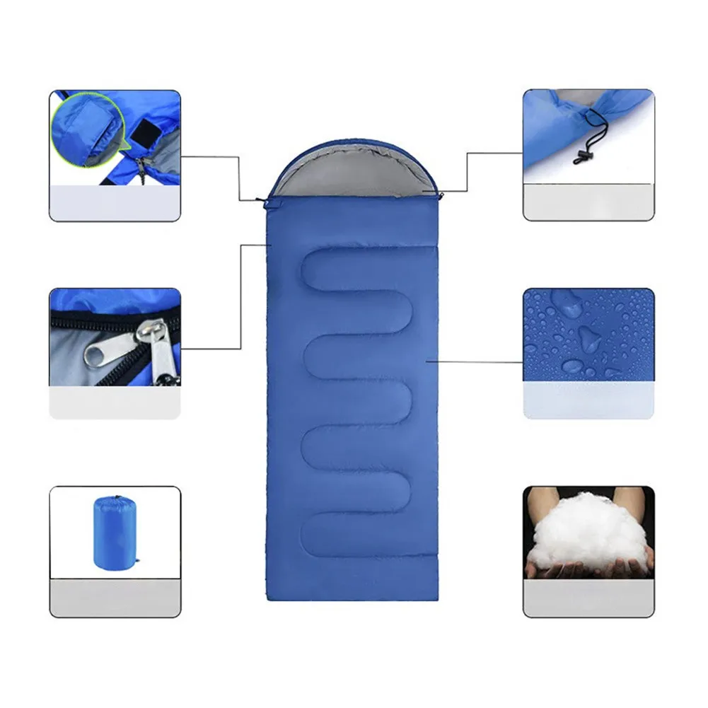 Envelope Sleeping Bag 4season Breathable For Adults/Kids Hollow Cotton 
