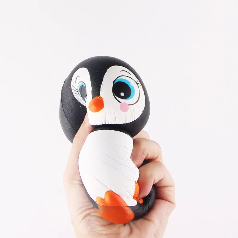 SquishMeez высокое качество мягкое медленно поднимающееся милое симпатичное животное Пингвин стресс Непоседа Jumbo мягкие игрушки с хорошим запахом ароматические