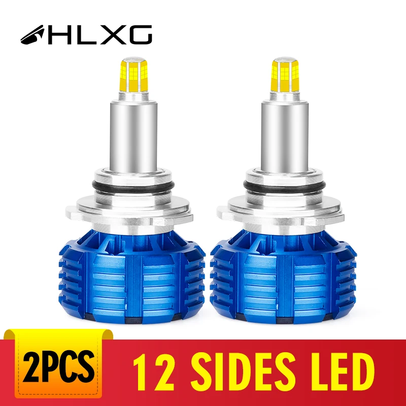 12 Сторон 15000LM Led H11 Противотуманные фары H7 H1 H3 мини автомобильные лампочки 6000 К H9 H8
